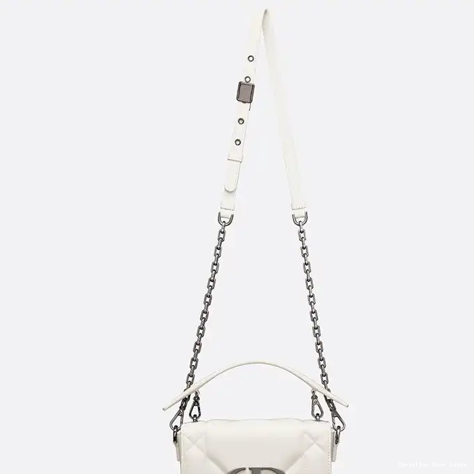 Cheap Lambskin Montaigne White Box Bag 30 Dior with Handle Maxicannage 0327 Luxury